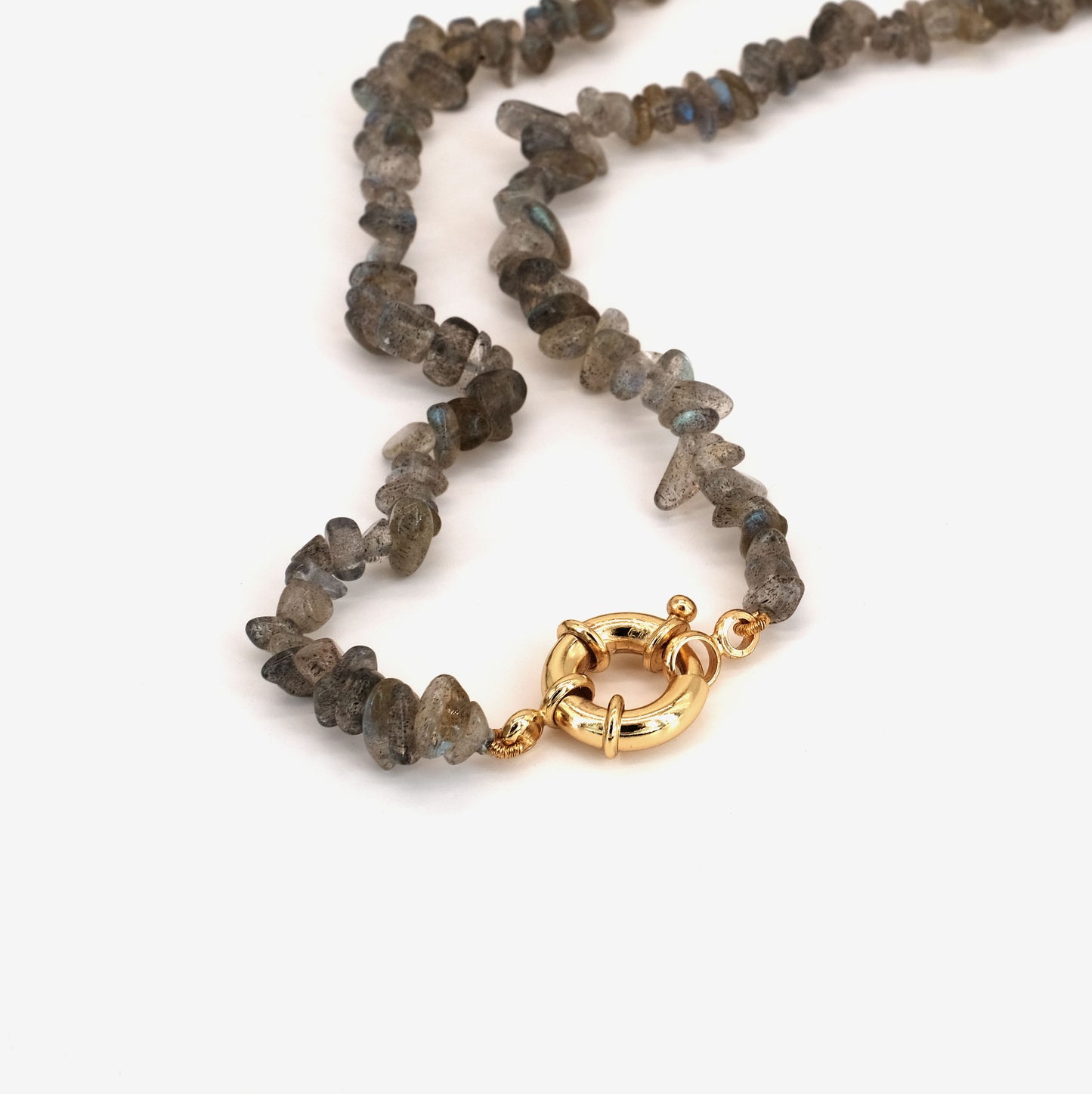 Collier Labradorite doré