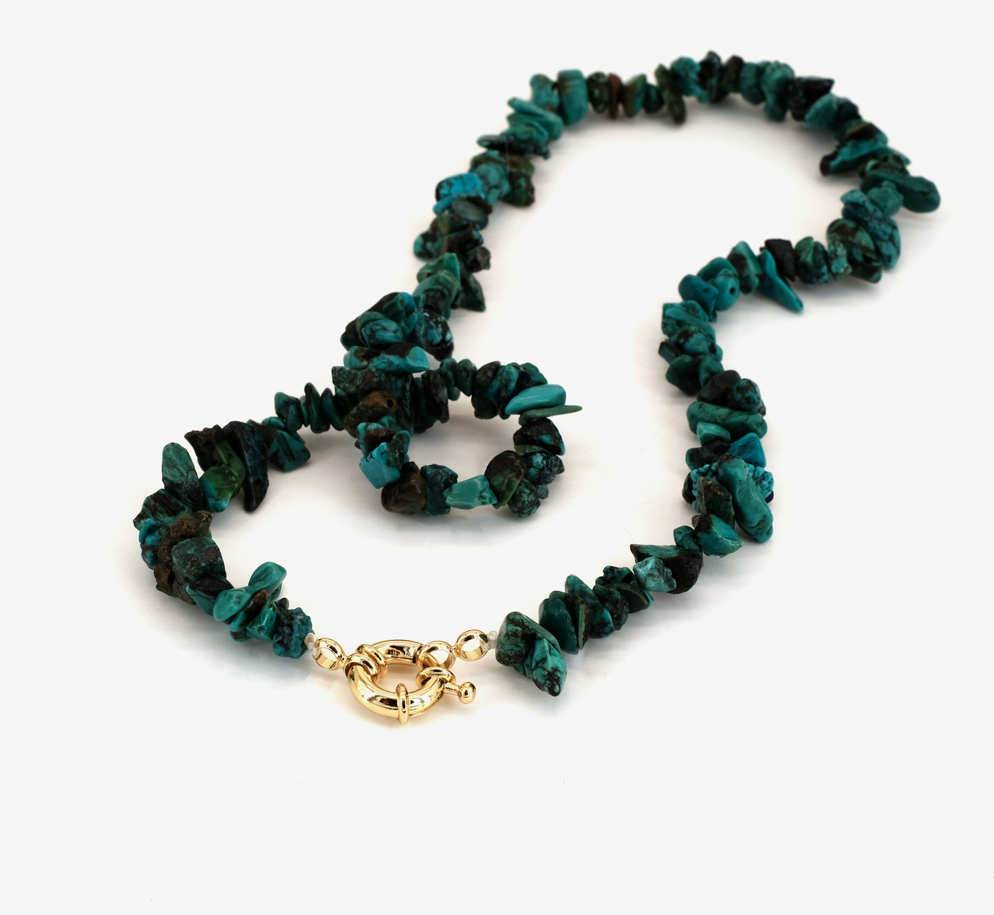 Collier Turquoise doré