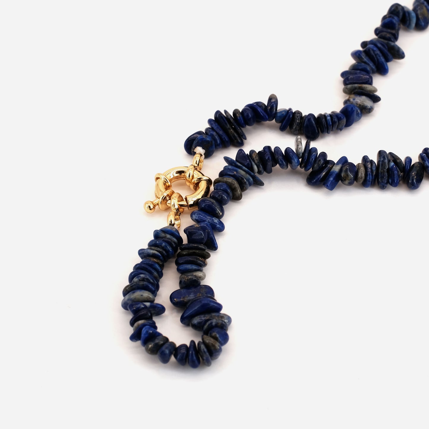 Collier Lapis lazuli doré