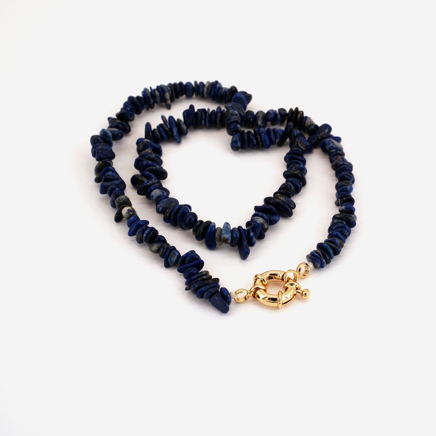 Collier Lapis lazuli doré