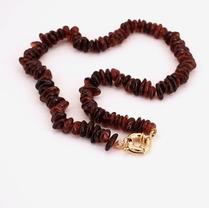 Collier Spessarite doré