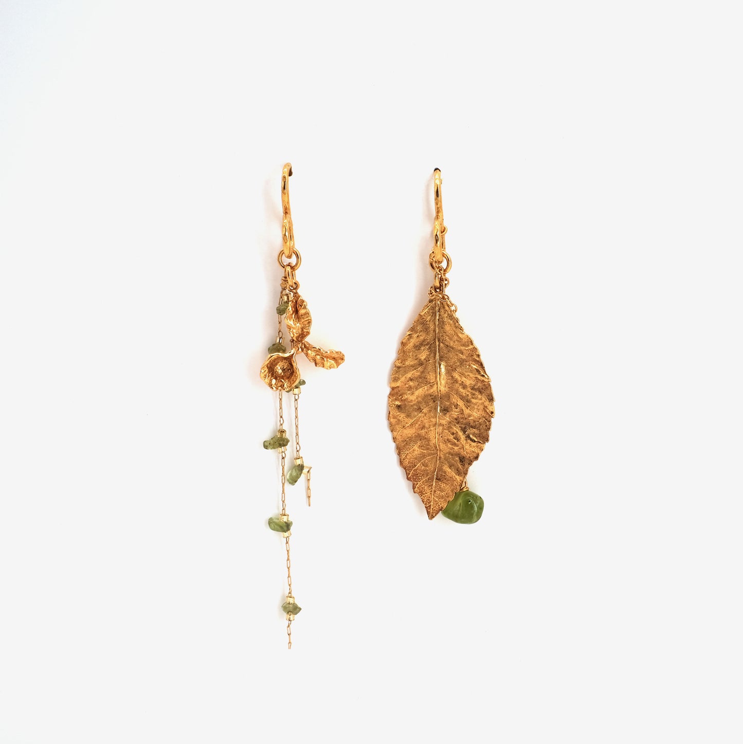 Boucles d'oreilles Périfeuille dorées