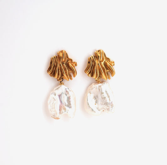 Boucles d'oreilles Aliana dorées