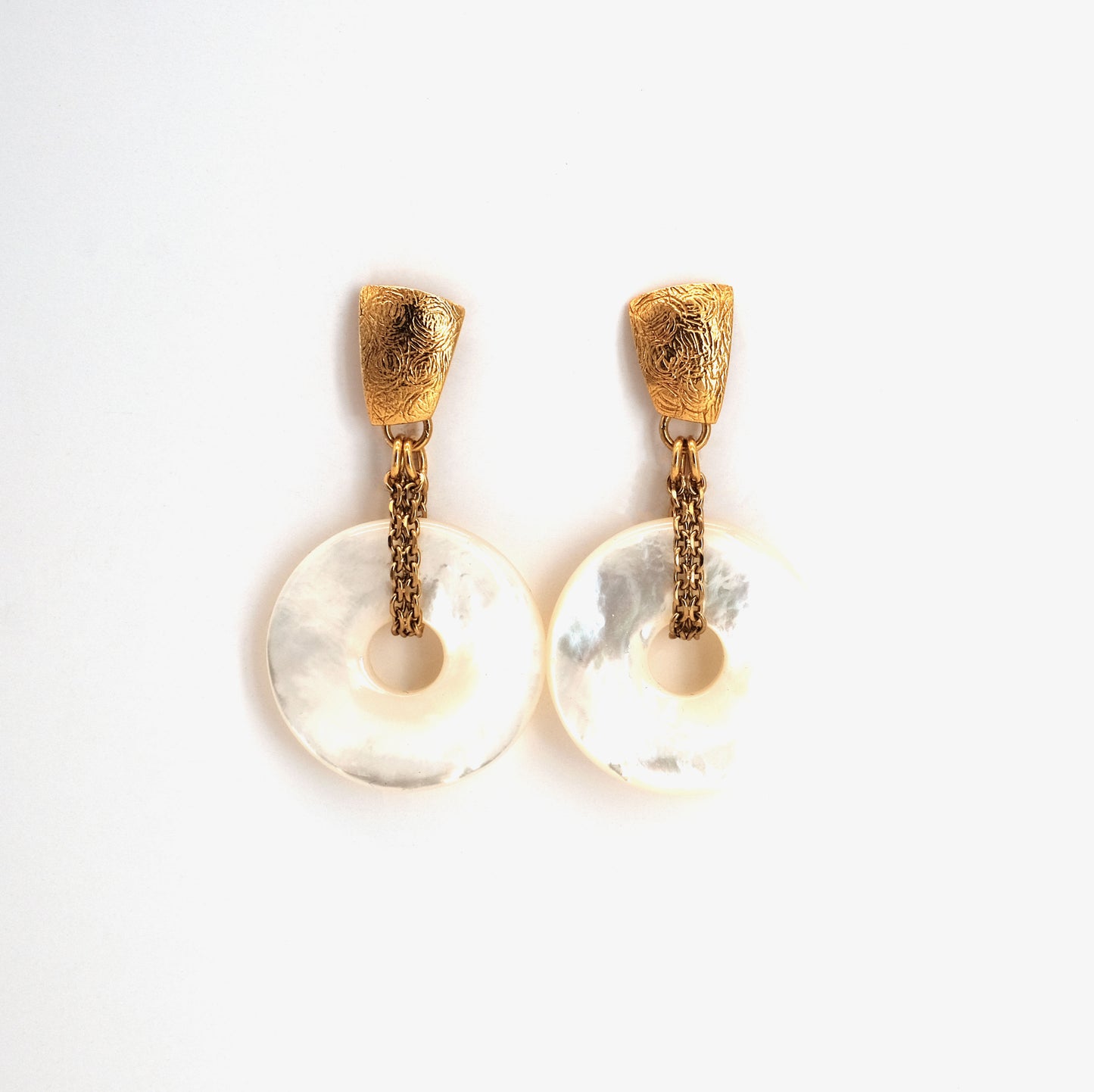 Boucles d'oreilles Nacra dorées