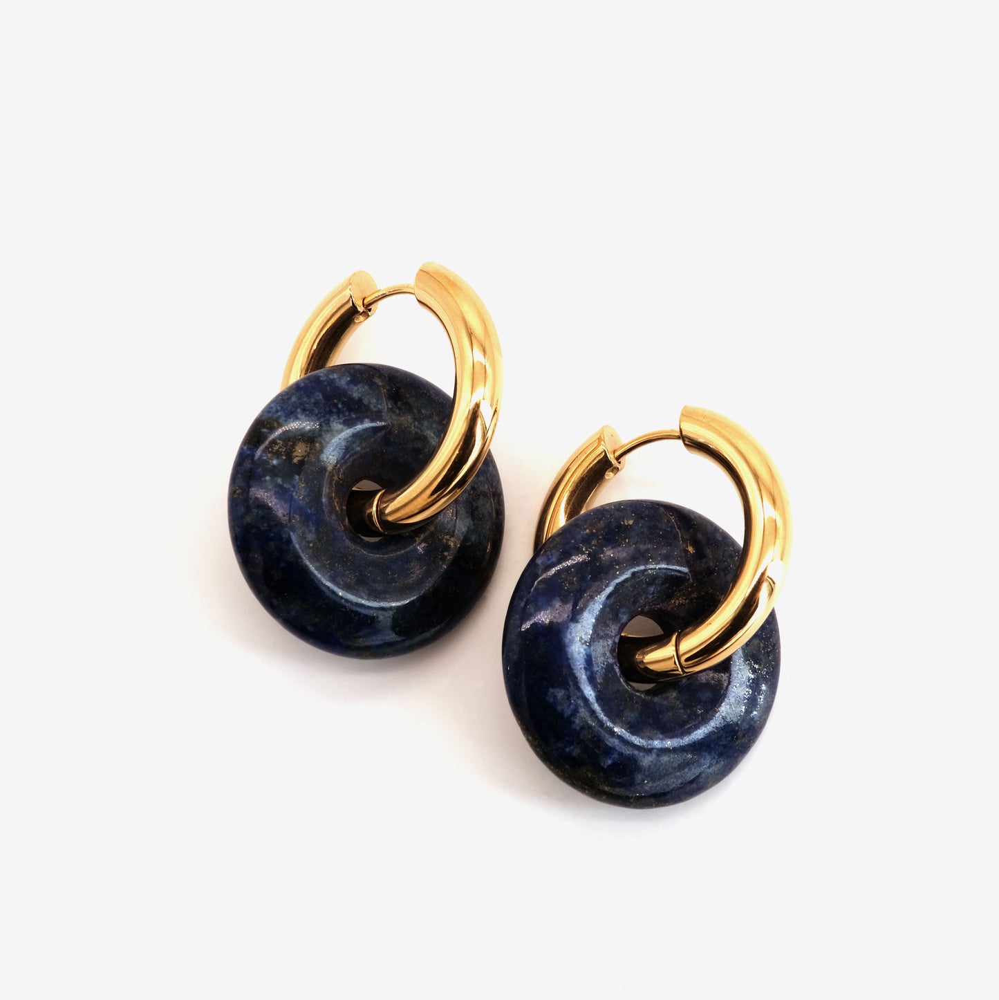 Boucles d'oreilles Jaylapis dorées