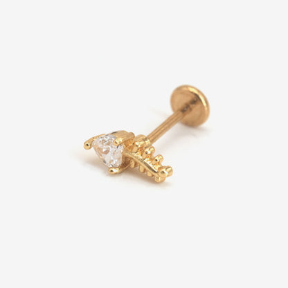 Boucle d'oreille à l'unité Orla dorée