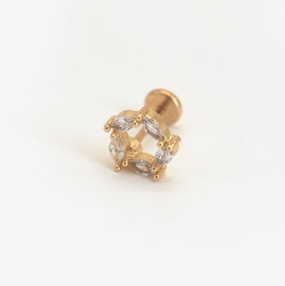 Boucle d'oreille à l'unité Jovie dorée