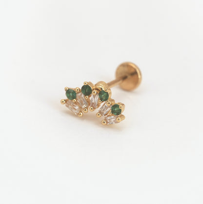 Boucle d'oreille à l'unité Mina dorée