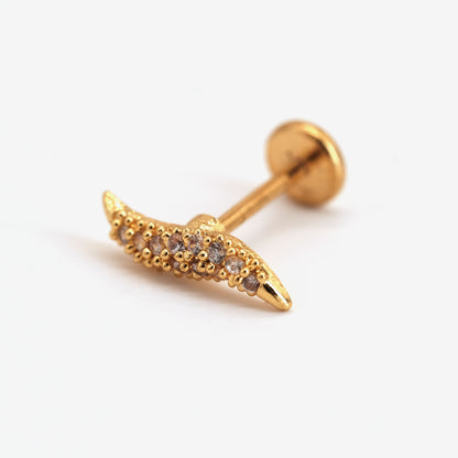 Boucle d'oreille à l'unité Ila dorée