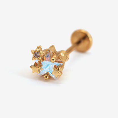 Boucle d'oreille à l'unité Mckinley dorée