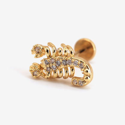 Boucle d'oreille à l'unité Rosalya dorée