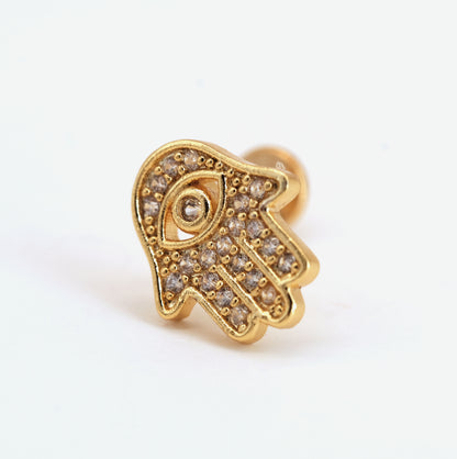 Boucle d'oreille à l'unité Noemi dorée