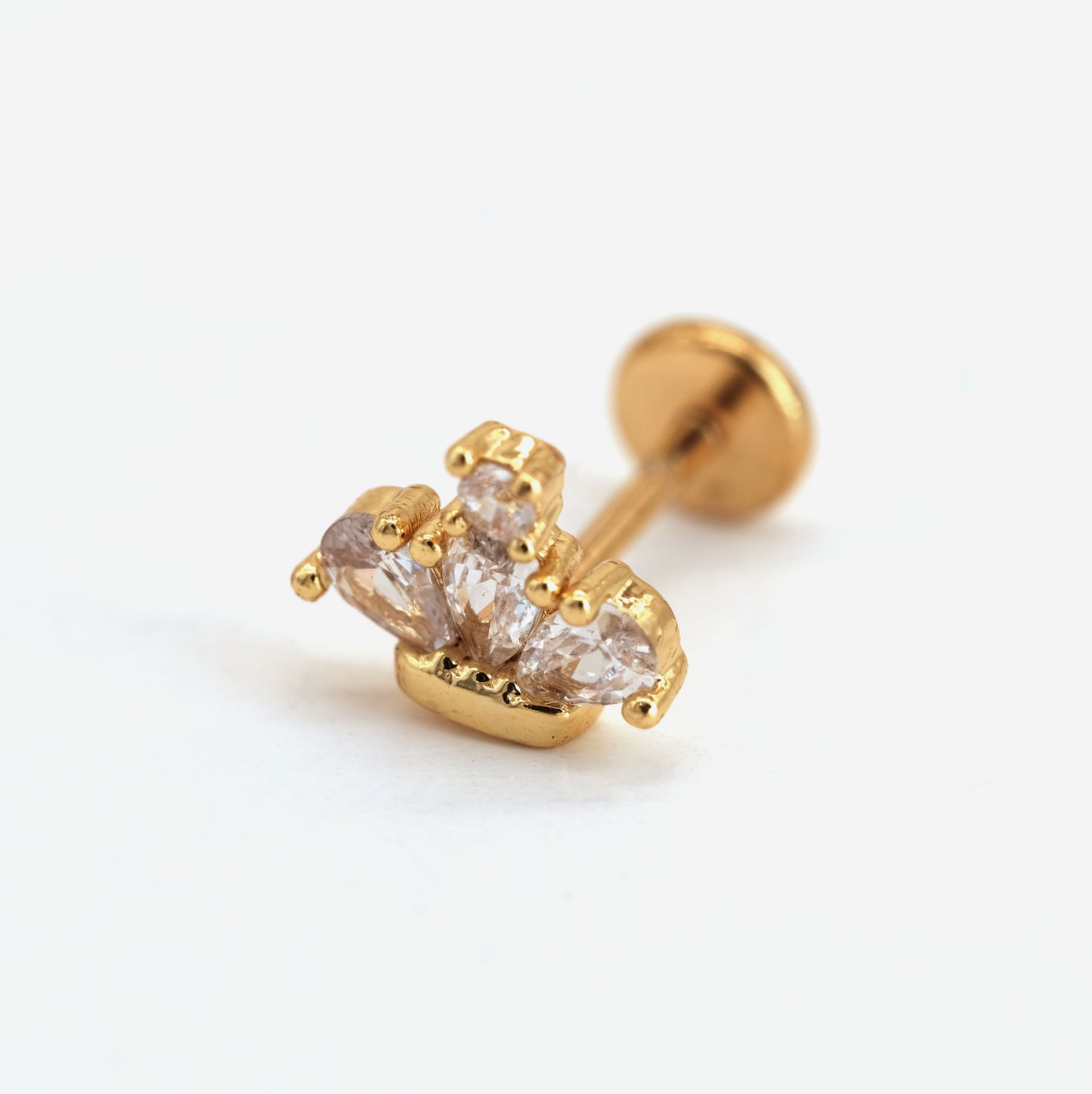 Boucle d'oreille à l'unité Haley dorée
