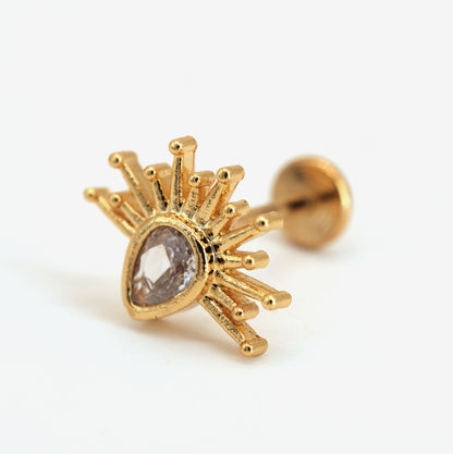 Boucle d'oreille à l'unité Aliza dorée