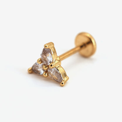 Boucle d'oreille à l'unité Fallon dorée