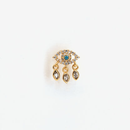 Boucle d'oreille à l'unité Davina dorée