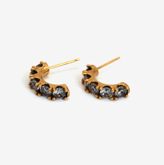 Boucles d'oreilles Avery dorées