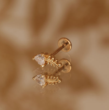 Boucle d'oreille à l'unité Orla dorée