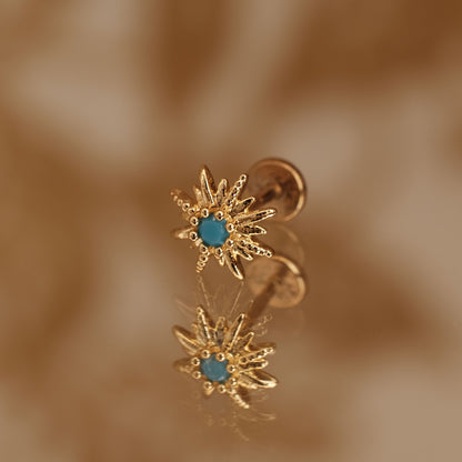 Boucle d'oreille à l'unité Nellie dorée