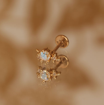 Boucle d'oreille à l'unité Zariya dorée