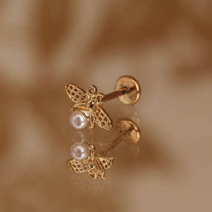 Boucle d'oreille à l'unité Marceline dorée