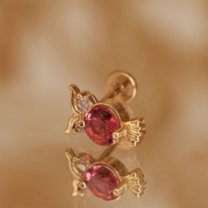 Boucle d'oreille à l'unité Khaleesi dorée