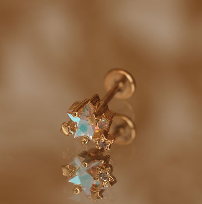 Boucle d'oreille à l'unité Mckinley dorée