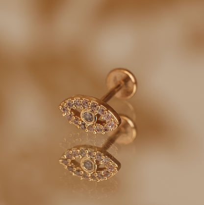 Boucle d'oreille à l'unité Dylan dorée