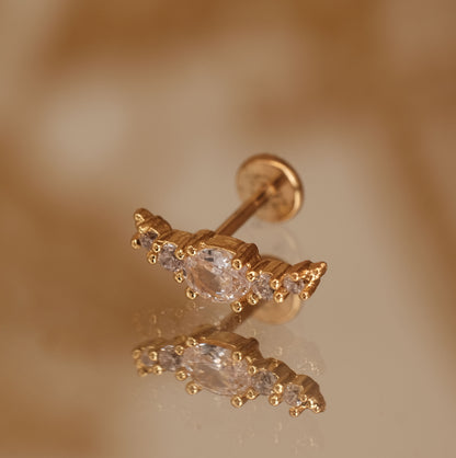 Boucle d'oreille à l'unité Winnie dorée