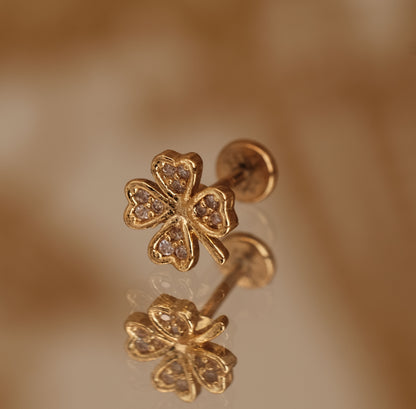 Boucle d'oreille à l'unité Sariyah dorée