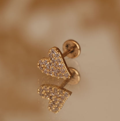 Boucle d'oreille à l'unité Braelynn dorée