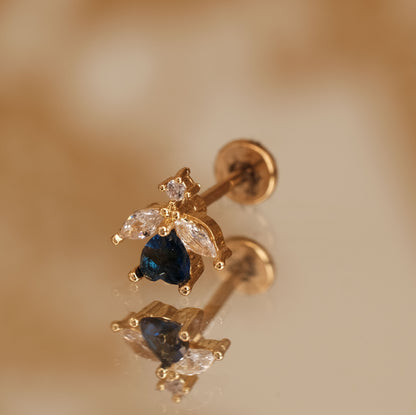 Boucle d'oreille à l'unité Sierra dorée