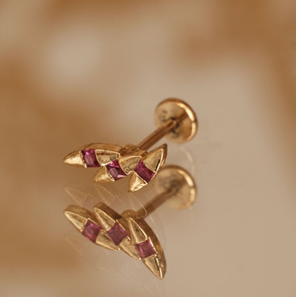 Boucle d'oreille à l'unité Eileen dorée