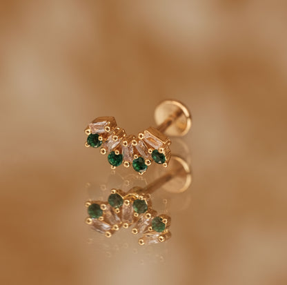 Boucle d'oreille à l'unité Mina dorée