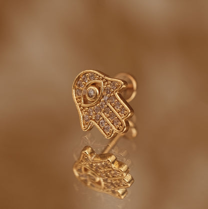 Boucle d'oreille à l'unité Noemi dorée