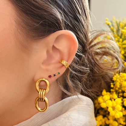 Boucles d'oreilles Holly dorées