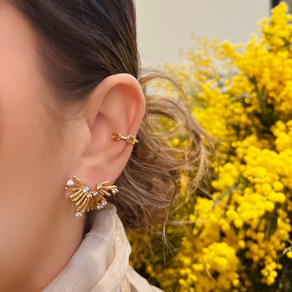 Boucles d'oreilles Célesta dorées