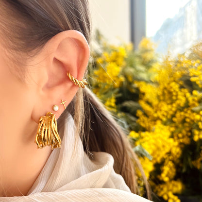 Boucles d'oreilles Essa dorées