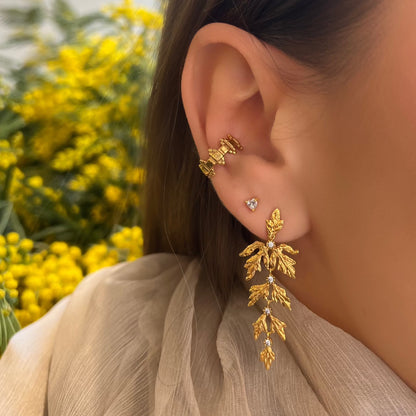 Boucle d'oreille à l'unité Jenny dorée