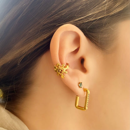 Boucles d'oreilles Hiba B dorées