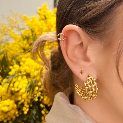 Boucles d'oreilles Clémence dorées