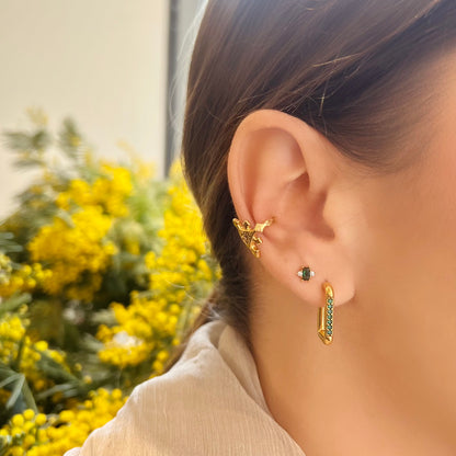 Boucles d'oreilles Hiba V dorées