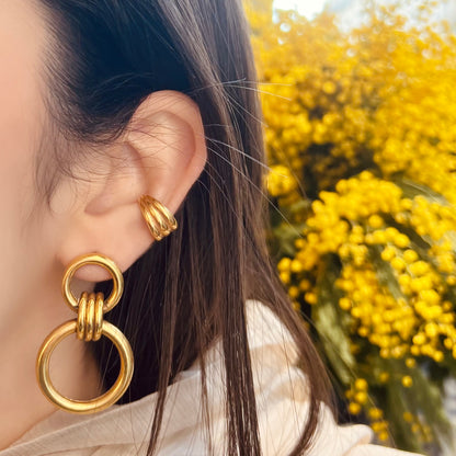 Boucles d'oreilles Cibilla dorées