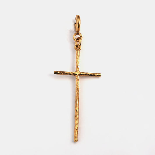 Pendentif Croix longue doré