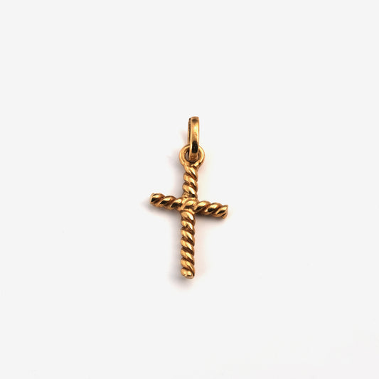 Knotted cross pendant