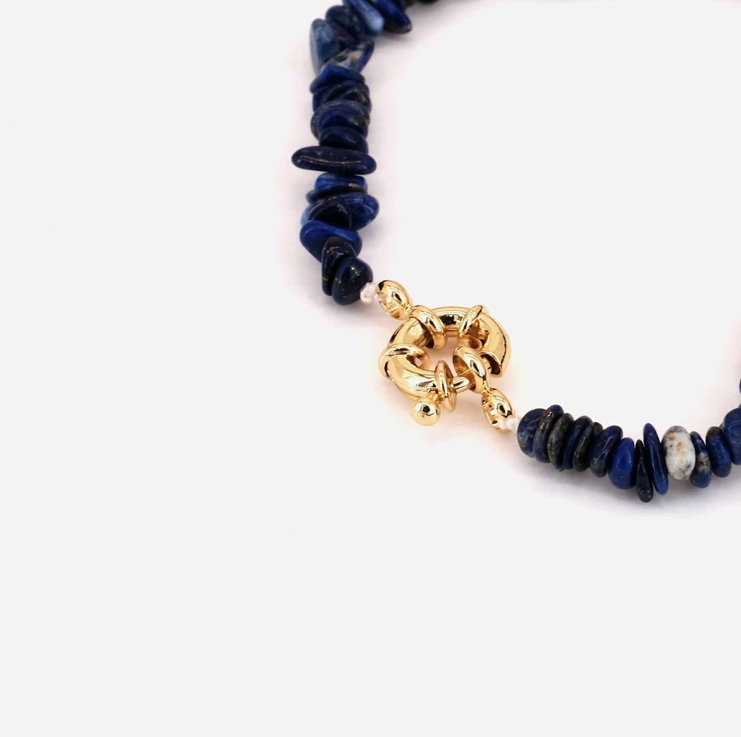 Bracelet Lapis lazuli doré