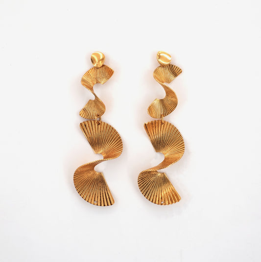 Boucles d'oreilles Delaney dorées