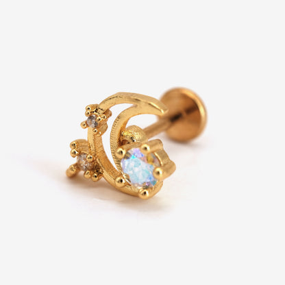 Boucle d'oreille à l'unité Kayleigh dorée