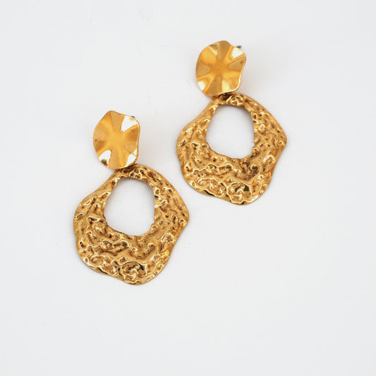 Boucles d'oreilles Xiu dorées