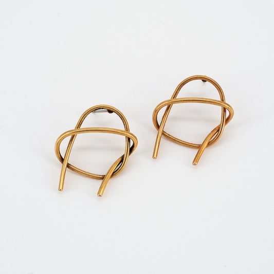 Boucles d'oreilles Elina dorées